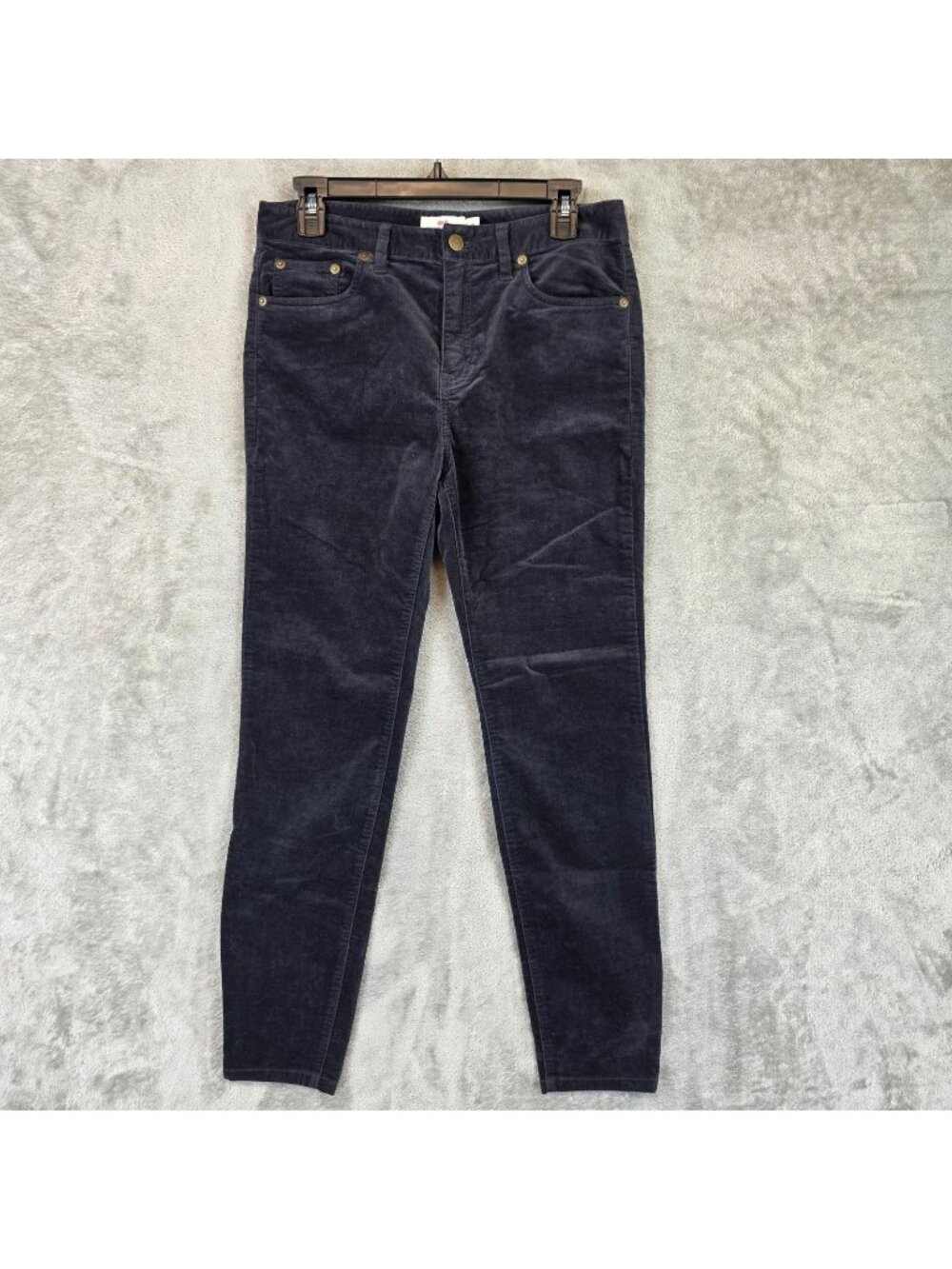 Vineyard Vines Jegging Pants Womens Size 6 Gray Velvet Casual Fall Pockets
